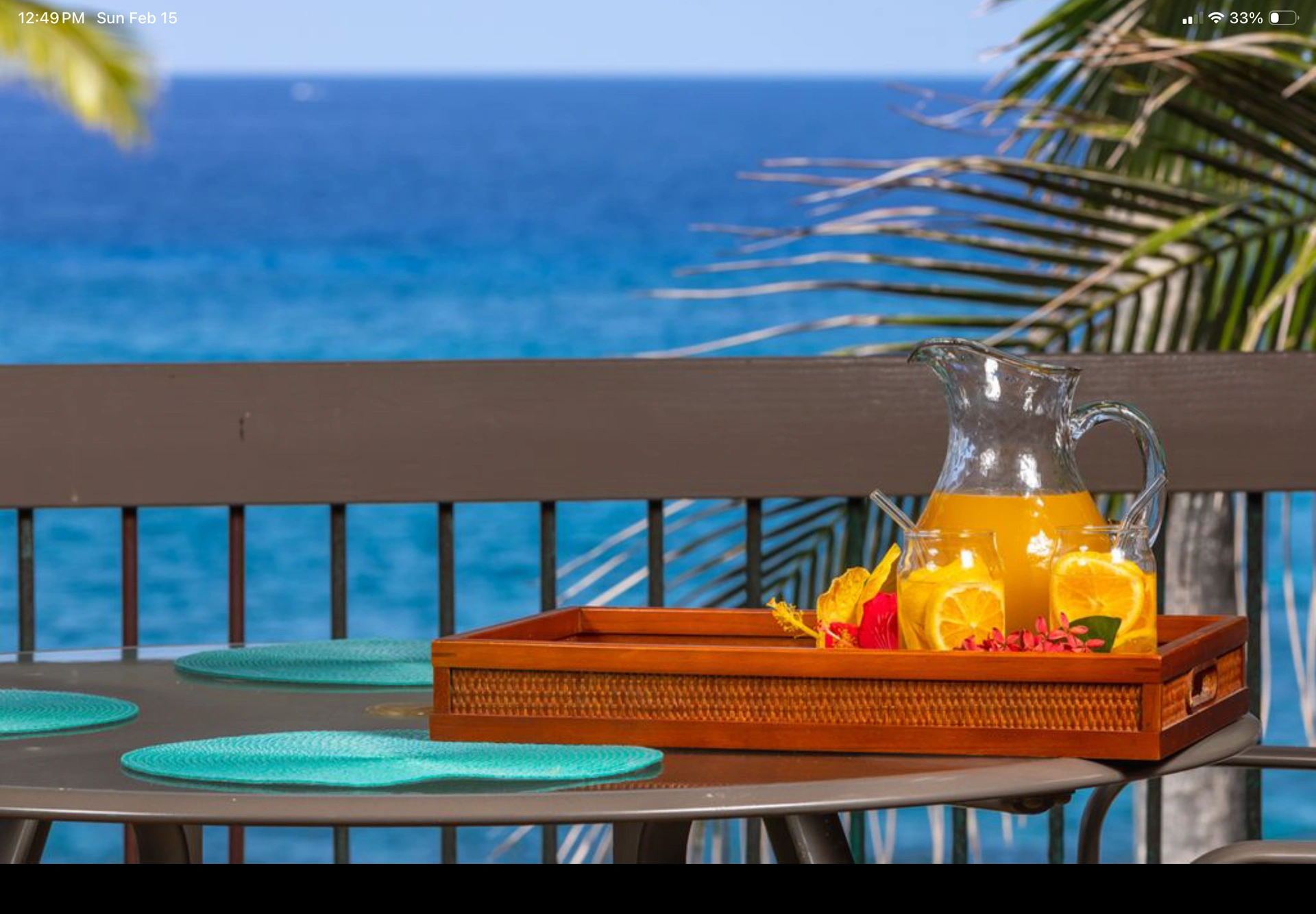 Aerial view of Kanaloa at Kona resort on the Pacific coastline